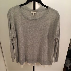 Joie Hilano Lace Trimmed Sweater